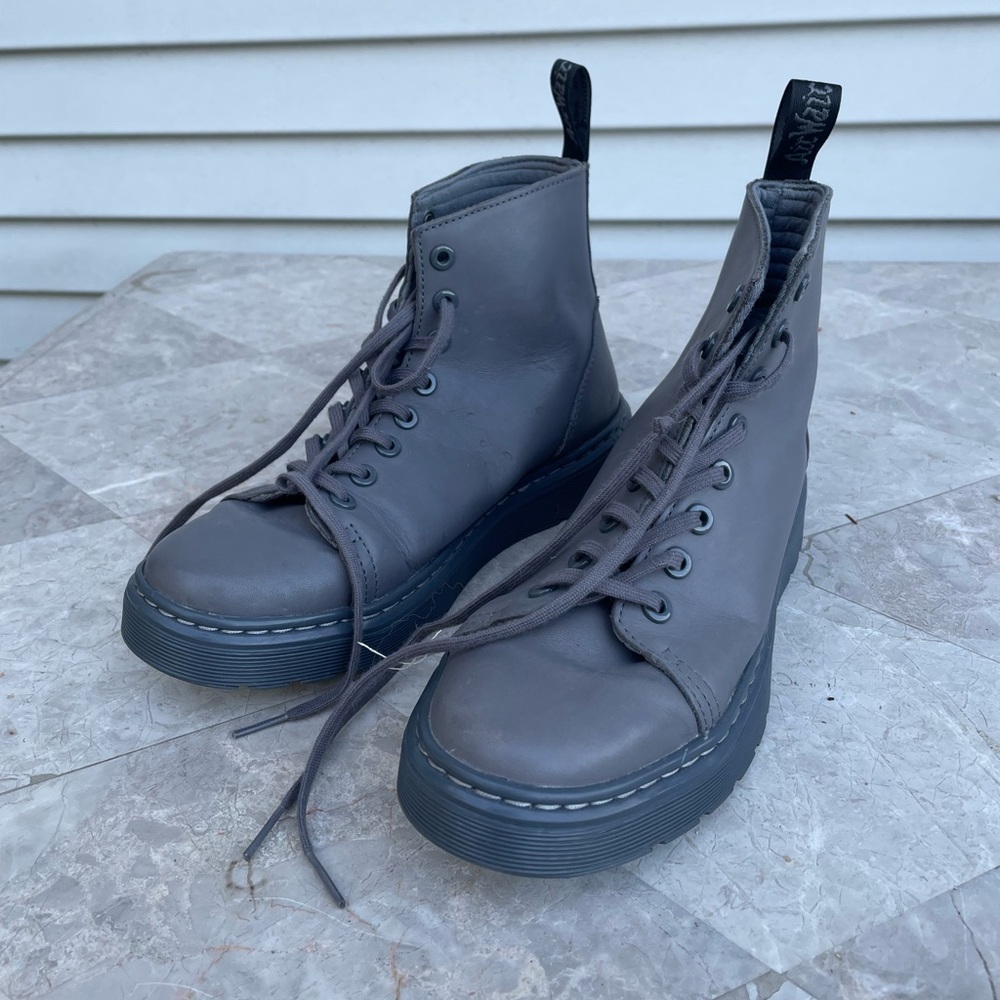 Dr. Martens Talib All Gray Combat Boot